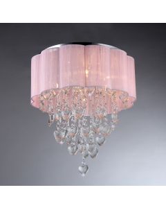 Warehouse of Tiffany Eos 6-Light Chrome Ceiling Lamp