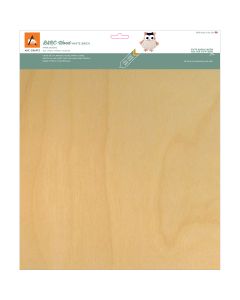 Arc Crafts BARC Wood Sheet W/Paper Backing 12"X12"-White Birch