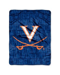 The Northwest Company Virginia Micro Grunge  Micro 46x60 Raschel Throw (College) - Virginia Micro Grunge  Micro 46x60 Raschel Throw (College)