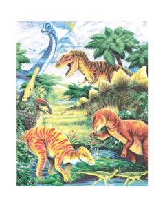 Royal Brush Color Pencil By Number Kit 8.75"X11.75"-Dinosaur Fun