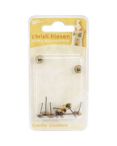 Great Create Christi Friesen Glass Eyes 8mm 10/Pkg-Gentle Golden