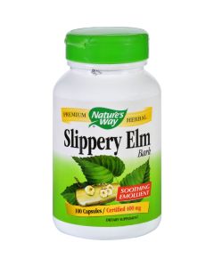 Nature's Way Slippery Elm Bark - 100 Capsules