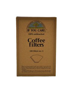 If You Care #4 Cone Coffee Filters - Brown - 100 Count