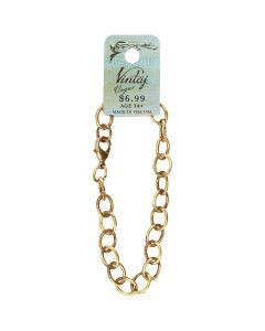 Vintaj Metal Chain 8.5"-Rounded Oval 8.7mm 1/Pkg