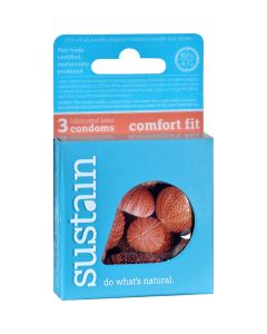Sustain Condoms Comfort Fit - 3 Pack