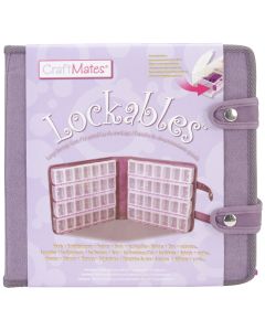 Craftmates Craft Mates Lockables Large Organizer Case-9"X2.5"X9.5" Purple Ultrasuede