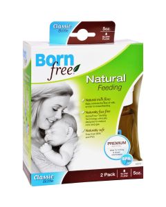 Bornfree Wide Neck Bottles - 2 Pack - 5 oz