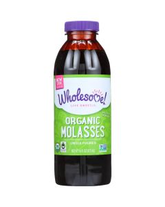 Wholesome Sweeteners Molasses - Organic - Blackstrap - Unsulphured - 16 oz - case of 12