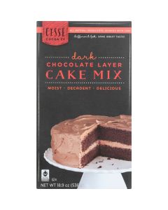 Cisse Layer Cake Mix - Fair Trade - Dark Chocolate - 18.9 oz - case of 6