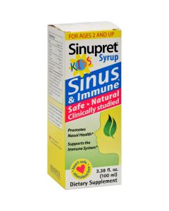 Sinupret By Bionorica Sinupret Kids Syrup - 3.38 fl oz