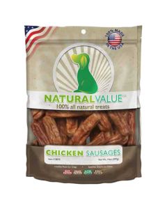Loving Pets Products Natural Value Treats 14oz-Chicken Sausages