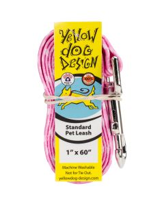 Yellow Dog Design Yellow Dog Lead 1"X60"-New Pink Polka Dot