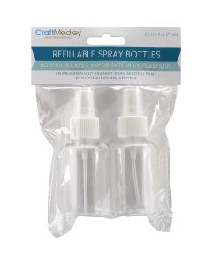 Multicraft Imports Refillable Spray Bottles 2/Pkg-2.6oz