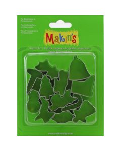 Makin's USA Makin's Clay Cutters 12/Pkg-Christmas