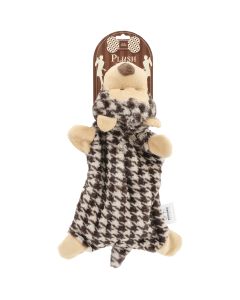 Nandog Pet Gear Nandog My BFF Houndstooth Plush Toy-Brown Bear