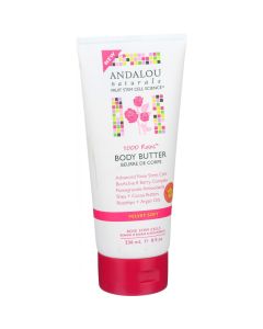 Andalou Naturals Body Butter - 1000 Roses - 8 oz