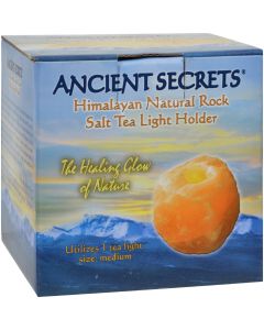 Ancient Secrets Himalayan Natural Rock Salt Tea Light Holder - Medium - 1 Holder