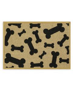 Buddy's Line Natural Jute Placemats 13"X19"-Black Bone