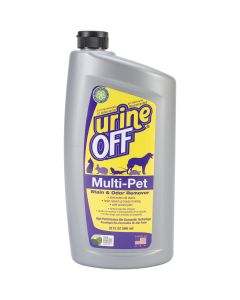 Urine Off Multi-Pet 32oz Oval Bottle W/Carpet Injector Cap-