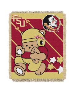 The Northwest Company Florida State  College Baby 36x46 Triple Woven Jacquard Throw - Fullback Series