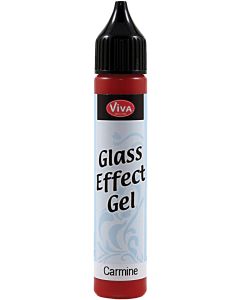Viva Decor Glass Effect Gel 25ml-Carmine