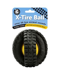 Pet Qwerks Medium Animal Sounds X-Tire Ball-