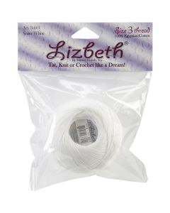 Handy Hands Lizbeth Cordonnet Cotton Size 3-Snow White