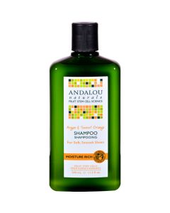 Andalou Naturals Moisture Rich Shampoo Argan and Sweet Orange - 11.5 fl oz