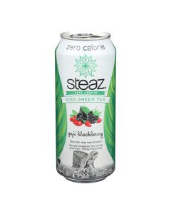 Steaz Zero Calorie Green Tea - Blackberry - Case of 12 - 16 Fl oz.