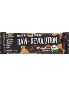 Raw Revolution Bar - Organic Chocolate Crave - Case of 12 - 1.8 oz