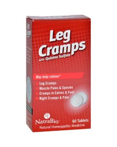 NatraBio Leg Cramps with Quinine Sulfate - 60 Tablets