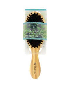 Earth Therapeutics Regular Bamboo Natural Bristle Cushion Brush - 1 Brush