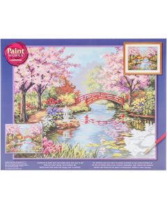 Dimensions Paint Works Paint By Number Kit 20"X16"-Japanese Garden