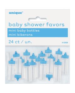 Unique Industries Party Favors 24/Pkg-Blue Baby Bottles