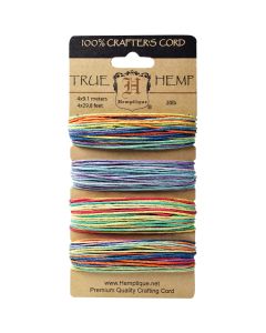 Hemptique Hemp Cord Variegated 20lb 120'-Variegated #2