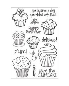 Hero Arts Clear Stamps 4"X6"-Cupcakes