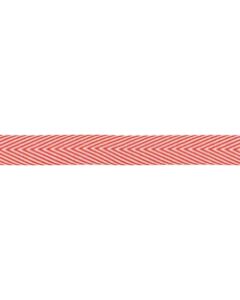 May Arts Twill Chevron Stripe Ribbon 3/4"X30yd-Red