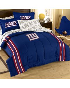 The Northwest Company NY Giants Twin/Full Chenille Embroidered Comforter Set (64x86) with 2 Shams (24x30) (NFL) - NY Giants Twin/Full Chenille Embroidered Comforter Set (64x86) with 2 Shams (24x30) (NFL)