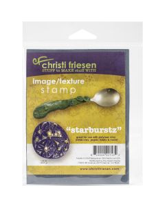 Great Create Christi Friesen Texture Stamp 4.25"X5.5"-Star Burst