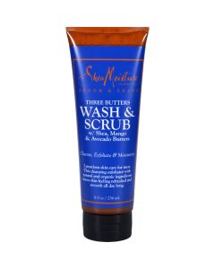 SheaMoisture Wash and Scrub - Three Butters - Men - 8 oz