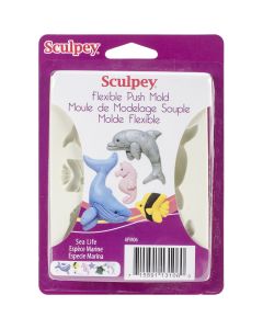 Polyform Sculpey Flexible Push Mold-Sea Life