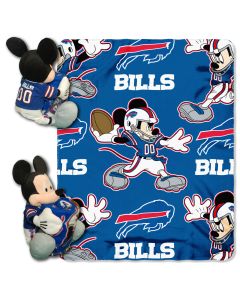 The Northwest Company Bills -Disney 40x50 Fleece Throw w/ 14" Plush Mickey Hugger