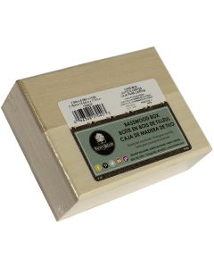 Walnut Hollow Basswood Hinged Card Box-6.13"X2"X4.63"