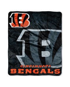 The Northwest Company BENGALS "Roll Out" 50"x60" Raschel Throw (NFL) - BENGALS "Roll Out" 50"x60" Raschel Throw (NFL)