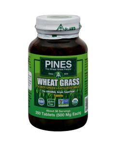 Pines International Wheat Grass - 500 mg - 250 Tablets