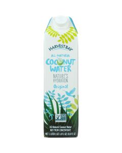 Harvest Bay Coconut Water - All Natural - 33.8 oz - case of 12