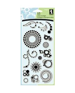 Inkadinkado Clear Stamps 4"X8"-Circle & Dots