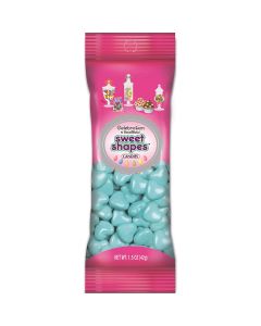 Celebrations By SweetWorks Sweet Shapes(TM) 1.5oz-Light Blue Hearts - Celebrations By SweetWorks Sweet Shapes(TM) 1.5oz-Light Blue Hearts