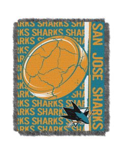 The Northwest Company Sharks  48x60 Triple Woven Jacquard Throw - Double Play Series