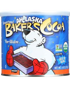 Ah!Laska AhLaska Bakers Cocoa - Organic - Non-Dairy - 8 oz - case of 12